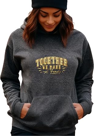 Encouraging Classic Hoodie for Men and Women Soft Cotton Blend, Perfect for Daily Comfort
