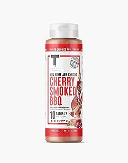 Taste Flavor Co. Wing Sauce and Marinade, Great Tasting, Keto Friendly, Low-Calorie Sauce (Cherry Smoked Barbecue)