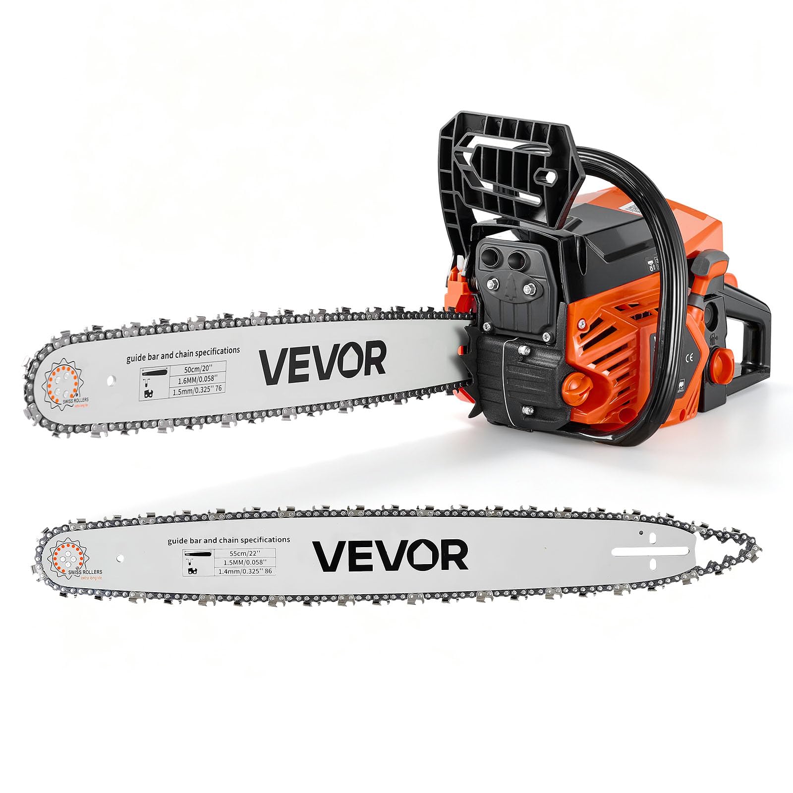 VEVOR Troncatrice a Benzina da 508 e 558,8 mm 62 cc 2,7 kW Motore a 2 Tempi