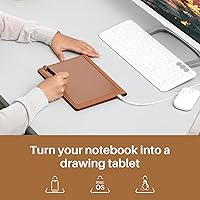 Vista 6 de HUION Note - Tableta de Dibujo Cuaderno Digital 2 en 1 con Lápiz sin Batería, Tableta de Papel Inalámbrica Bluetooth Almohadilla de Escritura