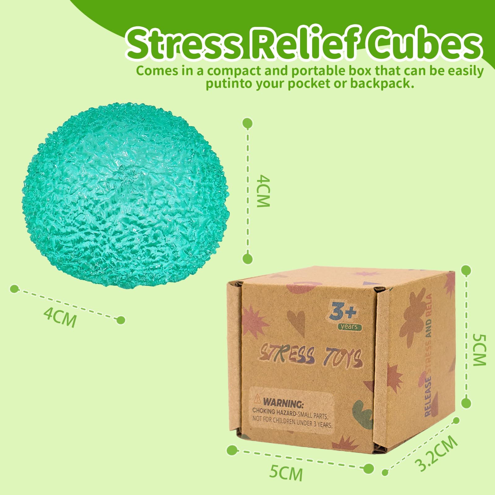 Graphinza Squeeze Toys for Kids 1.57in Stress Relief Balls, Durable & Safe Stress Toys for Boys and Girls Age 3+ - Image 2