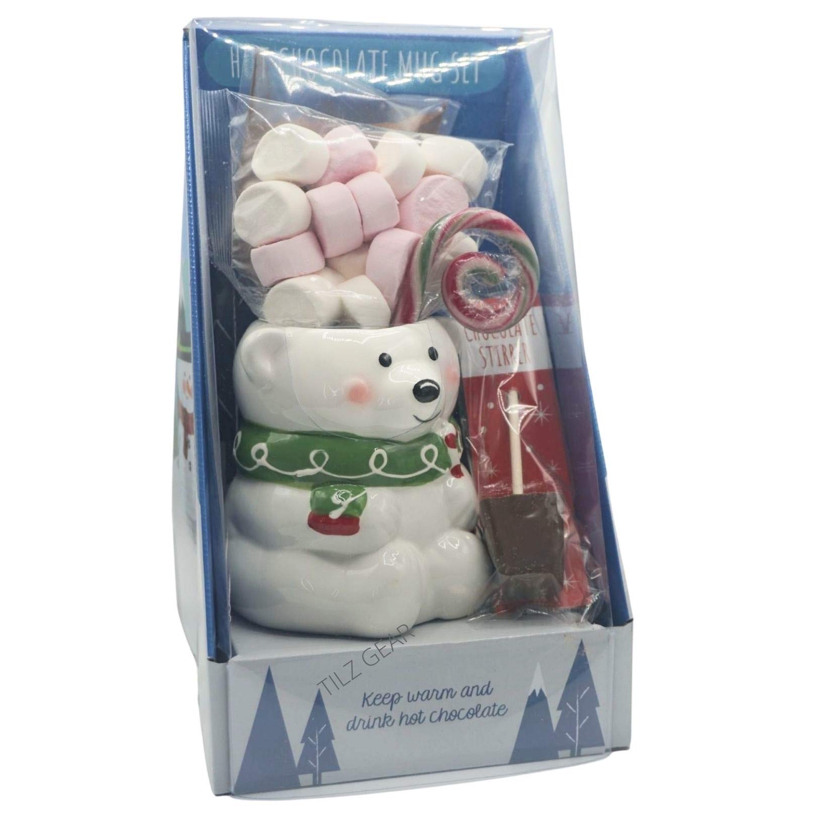 Buy Hot Chocolate Gift Set with Giant Christmas Mug Hot Chocolate Mix