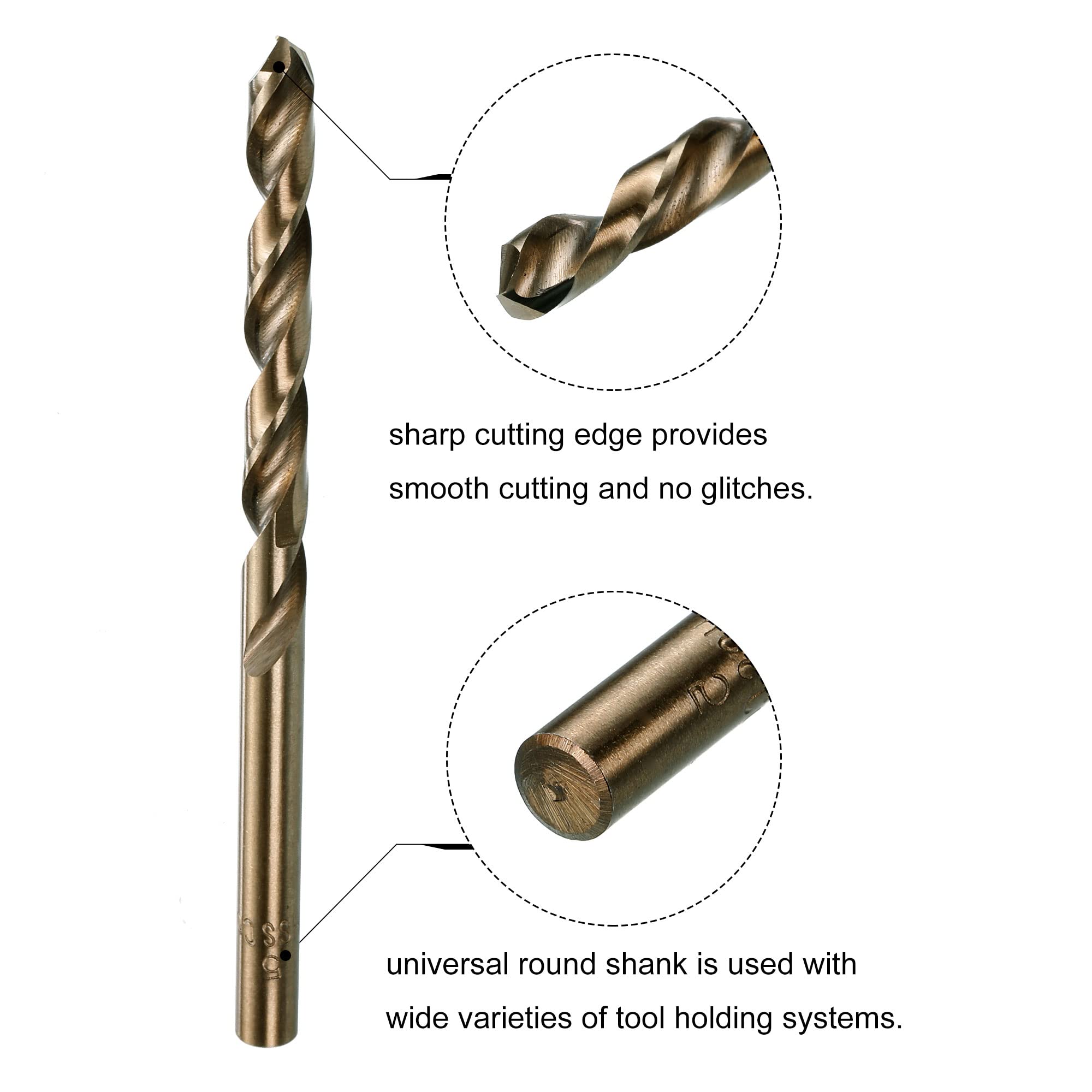 uxcell Tap and Die and Drill Bit Set, M6 x 1 Left Hand Thread Milling Tap and Round Die, 5.0mm Cobalt High Speed Steel Twist Drill Bit — Amazon image 5
