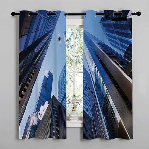 Miniatura 2 de Cortinas De Cocina Modernas Urban Grommet Short Door Curtains for Doorways Drapes 55Inch Width by 45Inch Length,2 Panels