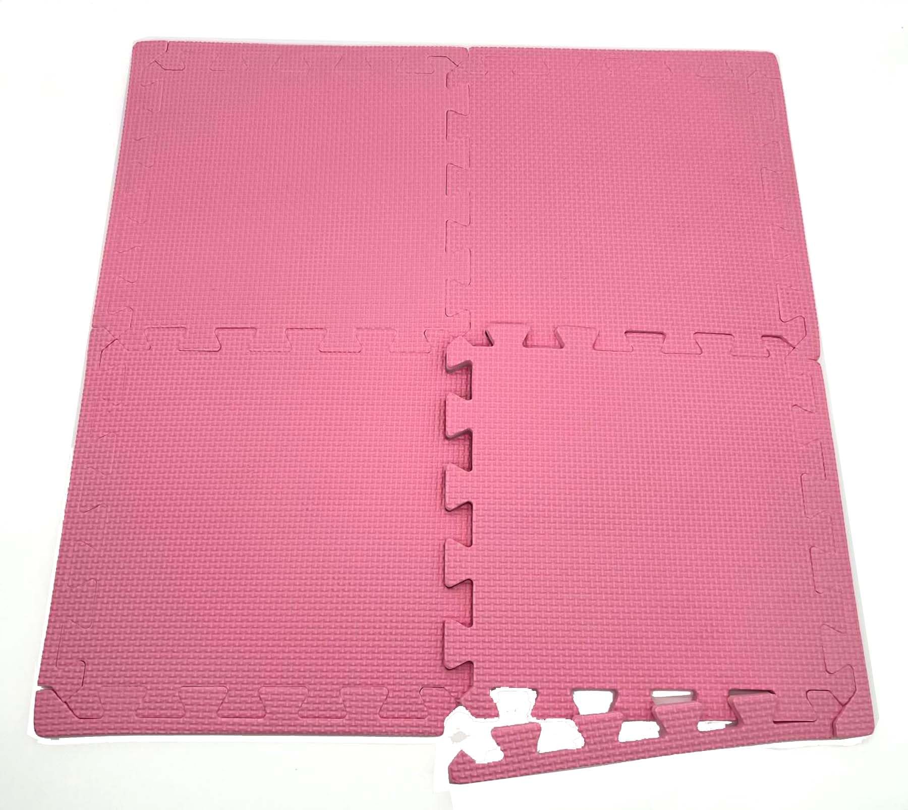 Eva Foam Baby Play Mat – 12Pcs (29x29cm) 8mm Thick Soft Baby Pink Interlocking Floor Tiles, Waterproof, Non-Slip, Safe & Comfortable Matting for Kids, Child’s play (Baby Pink, 12 Pack) — view 5