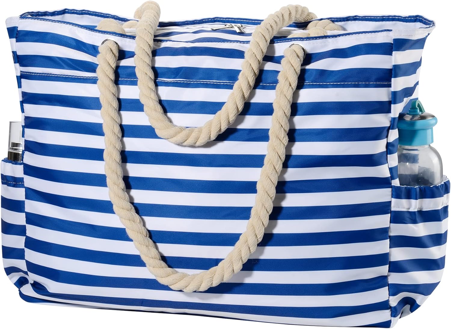 KUAK Beach Bags Large Waterproof Sandproof with Zipper Pockets Women