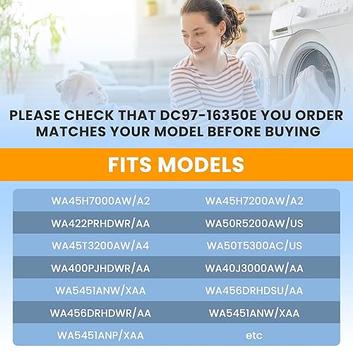 Miniatura 7 de UPGRADE WA45H7000AWA2 WA422PRHDWRAA DC97-16350E Varillas de suspensión para lavadora Sam-sung WA45H7200AW WA45N3050AW WA50R5400AV WA400PJHDWR,