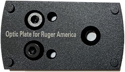 Ade Advanced Optics Delta RD3-012 - Mira reflectante de punto rojo + placa de montaje óptica para pistola Ruger American