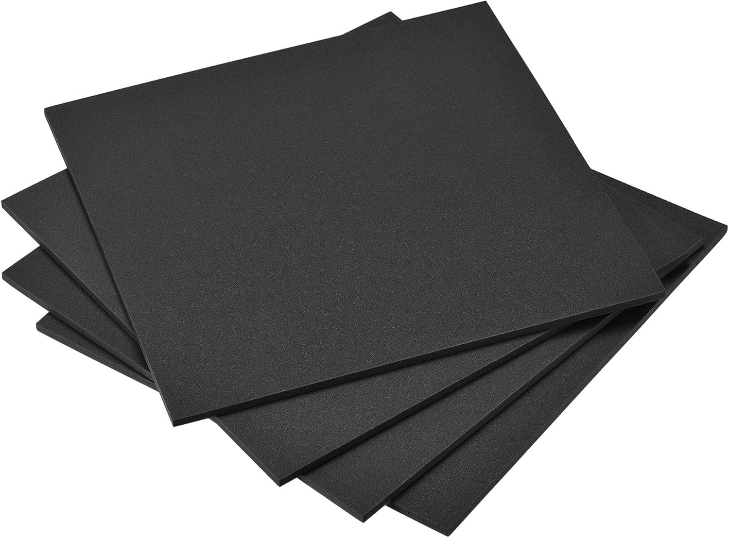 TAVIGOR 4Pcs Black EVA Foam Sheets 10 x 10 Inch, 5mm Thick Foam Board