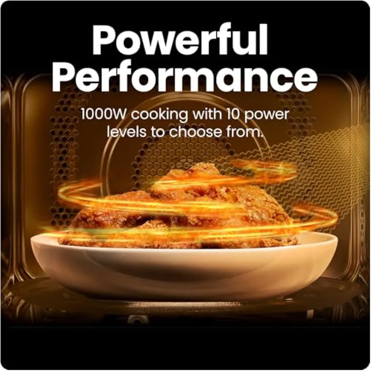 Countertop Microwave Oven 1.0 Cu. Ft. Digital Stainless Steel Microwave 1000 Watts With 6 Auto Menus 10 Power Levels Eco Mode M