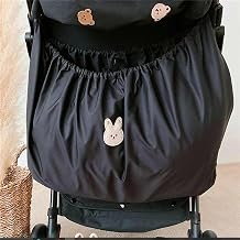 Stroller Organizer Bag Waterproof Nylon Large Storage Pouch Hanging Caddy for Essentials Travel Gear Stroller Accessories