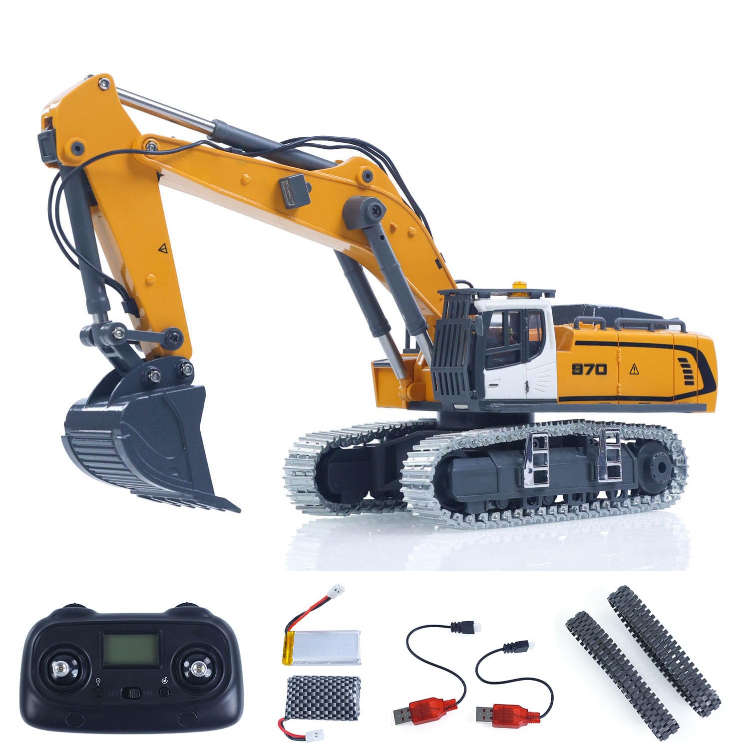 1/50 970 rc excavator ラジコン ショベルカー RC 970 Alloy Excavator Model 1/50 Remote Control Engineering