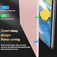 Vista 6 de INFILAND Funda para Galaxy Tab S10+ Plus 2024, S9+ Plus, S9 FE Plus, funda de soporte multiángulo compatible con Samsung Tab S10 Plus/S9 Plus/S9 FE