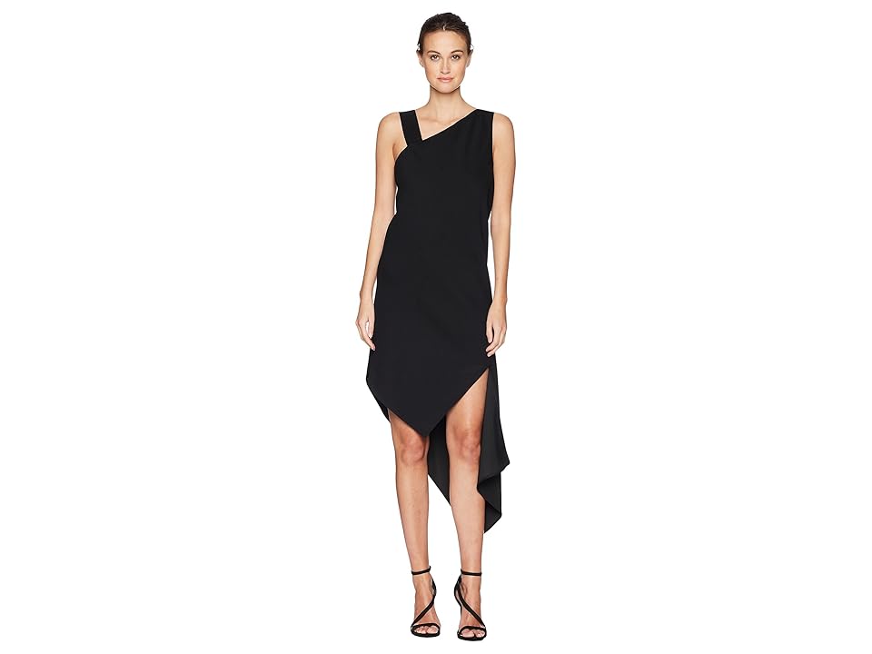 

Neil Barrett Spiral Fall-Away Dress (Black) Women's Dress