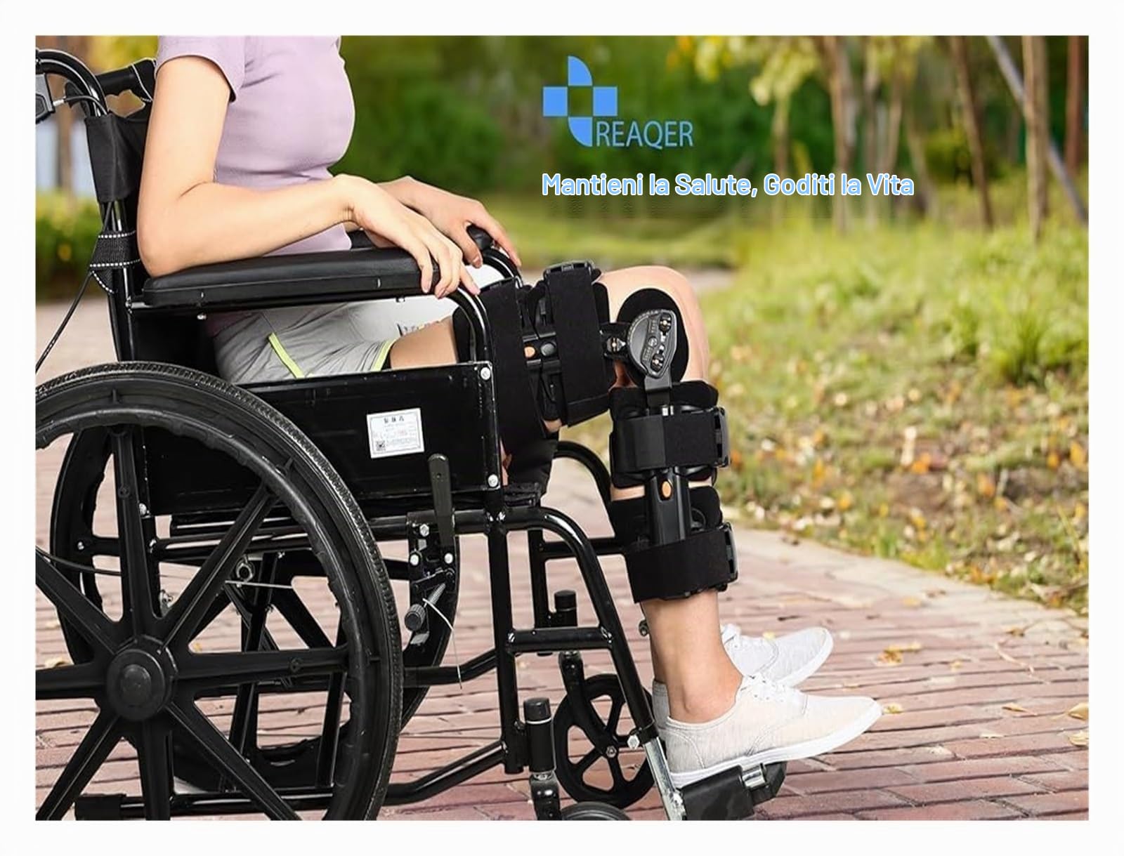 Ginocchiera Ortopedica Articolata con Blocco Angolazione Regolabile (-10°-120°) - Tutore Ginocchio per Lesioni LCA/LCP/Menisco, Artrosi e Post-Operatorio - Stabilizzatore Sportivo Unisex