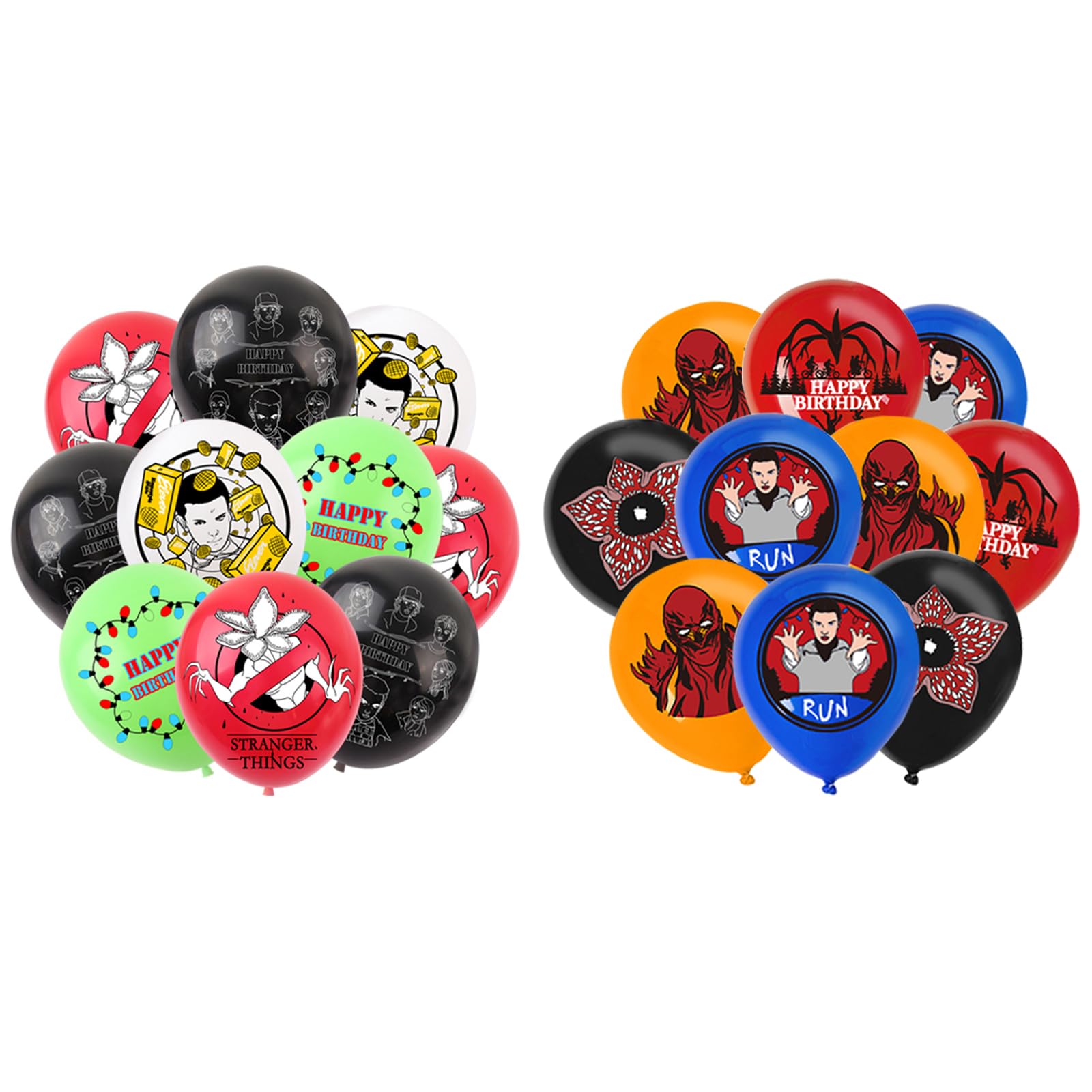 32Pcs Stranger Season 5 Things Balloons - 12in/30cm 8 Design Things 5 Movie TV Themed Anime Cartoon Birthday Party Decorations Themed for Fans Party