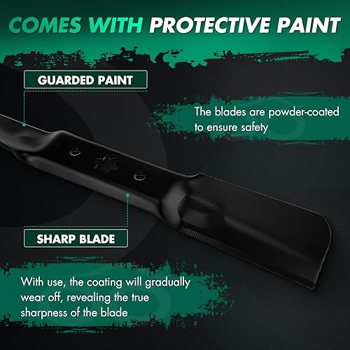 Miniatura 3 de SCITOO 942-05052A Cuchilla de cortacésped para cubierta de 3450 pulgadas para Cub Cadet para MTD para Troy Bilt 942-05052A G8200 G8300 ZS6700