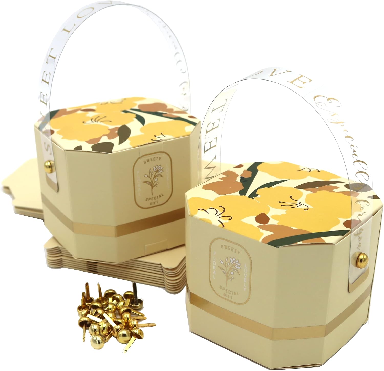 Set 30 cestini di cartone ideali per packaging regalo