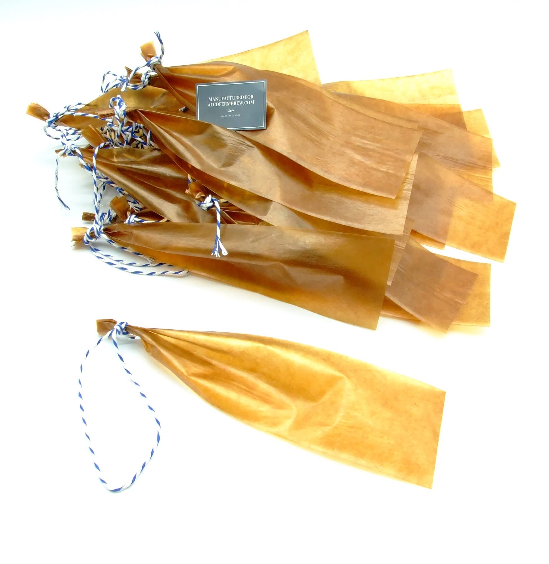 AlcoFermBrew Collagène Boyaux Ø55mm / 30cm – 30 pièces | Boîtier de collagène | Boyau Collagène | Enveloppe de protéine pour la Saucisse
