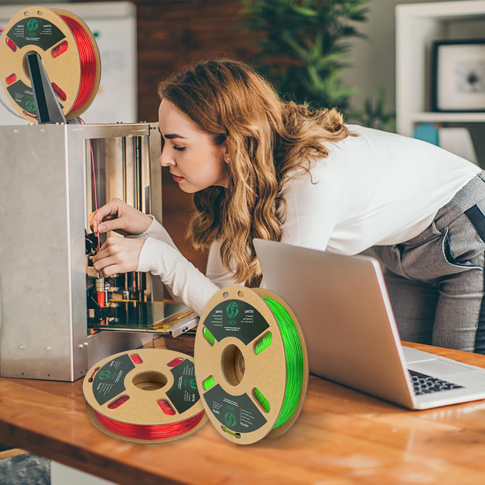 YOYI YOYI Filament do drukarki 3D, filament TPU 95A 1,75 mm, elastyczny filament, szpula 0,5 kg, dokładność wymiarowa +/- 0,03 mm, miękkie włókna TPU o wysokiej elastyczności (czerwony)