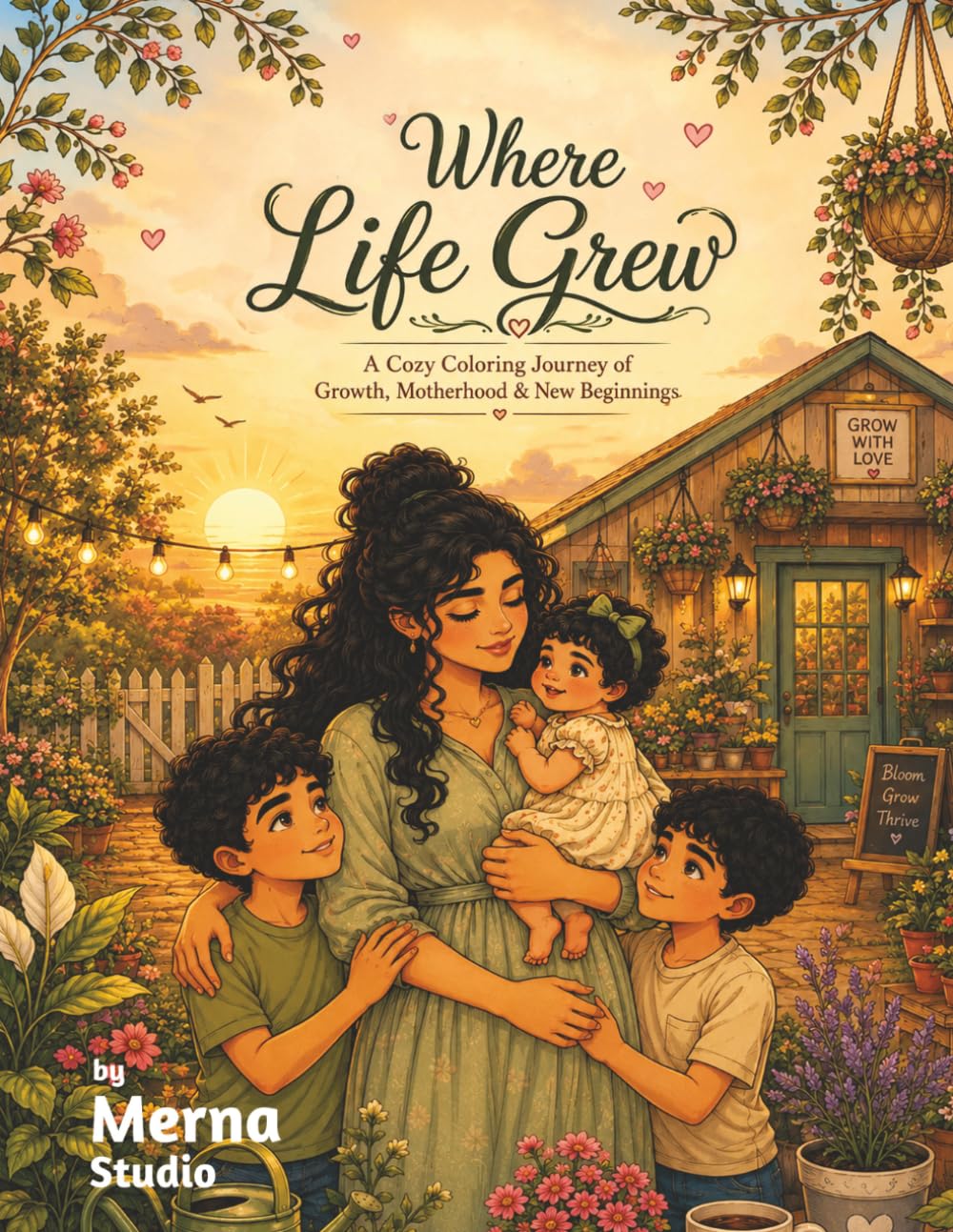 Where Life Grew: A Cozy Coloring Journey of Growth, Motherhood & New Beginnings