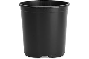 3 Gallon Nursery Plant Pots - Premium Black Plastic Pots with Exceptional Drainage