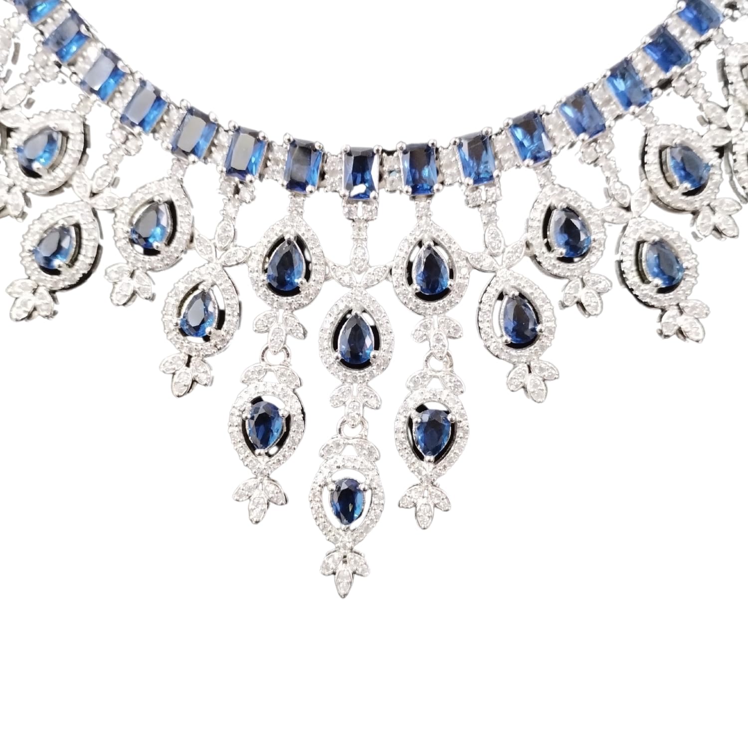 See full amazon price history chart for R4A CREATIONS Original American Diamond Necklace Set For Women (Blue) R4A CREATIONS Original American Diamond Necklace Set For Women (Blue) (B0CX51G6BW) Amazon Price History, Amazon Price Tracker
