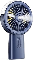 OTLONPE Portable Handheld Misting Fan, 4000mAh Rechargeable 3-Speed Mist Spray Fan, 4-15Hrs Battery for Travel Office Outdoor Cooling