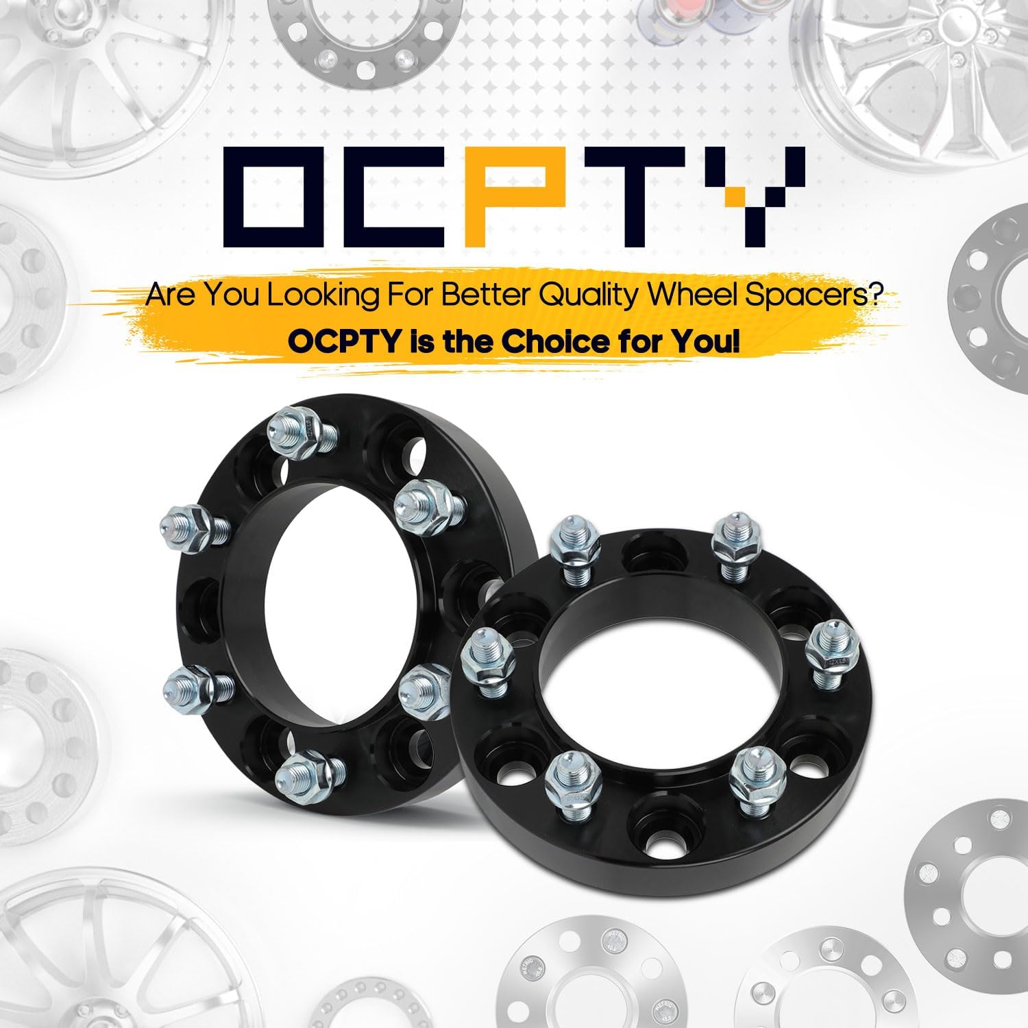 OCPTY 2PCS 6x5.5 to 6x5.5 Wheel Spacers 1" Wheel Adapters 12x1.5 Studs 106mm Center fit for 2010-2023 for Lexus for GX460 / 2003-2009 for Lexus for GX470 / 1996-1997 for Lexus for LX450