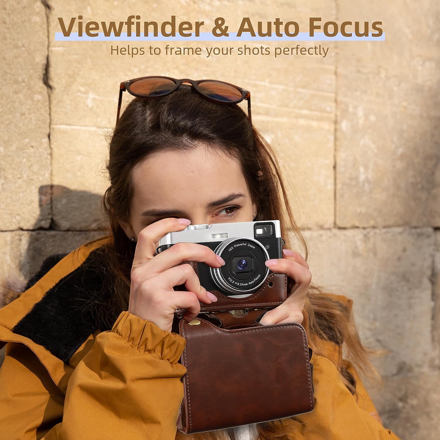 Amazon | 4K デジタルカメラケース付き 48MP YouTube Vlogカメラ 写真 