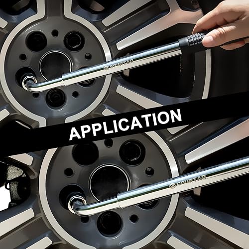 Miniatura 8 de Spurtar Llave telescópica extensible para rueda, herramientas de reparación de neumáticos, removedor de tuercas de rueda de 1/2 unidad con enchufes