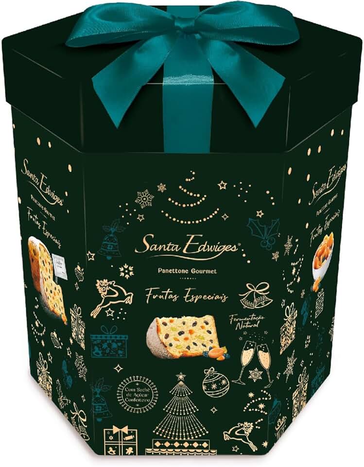 Panettone Gourmet Frutas Especiais 1kg - Santa Edwiges