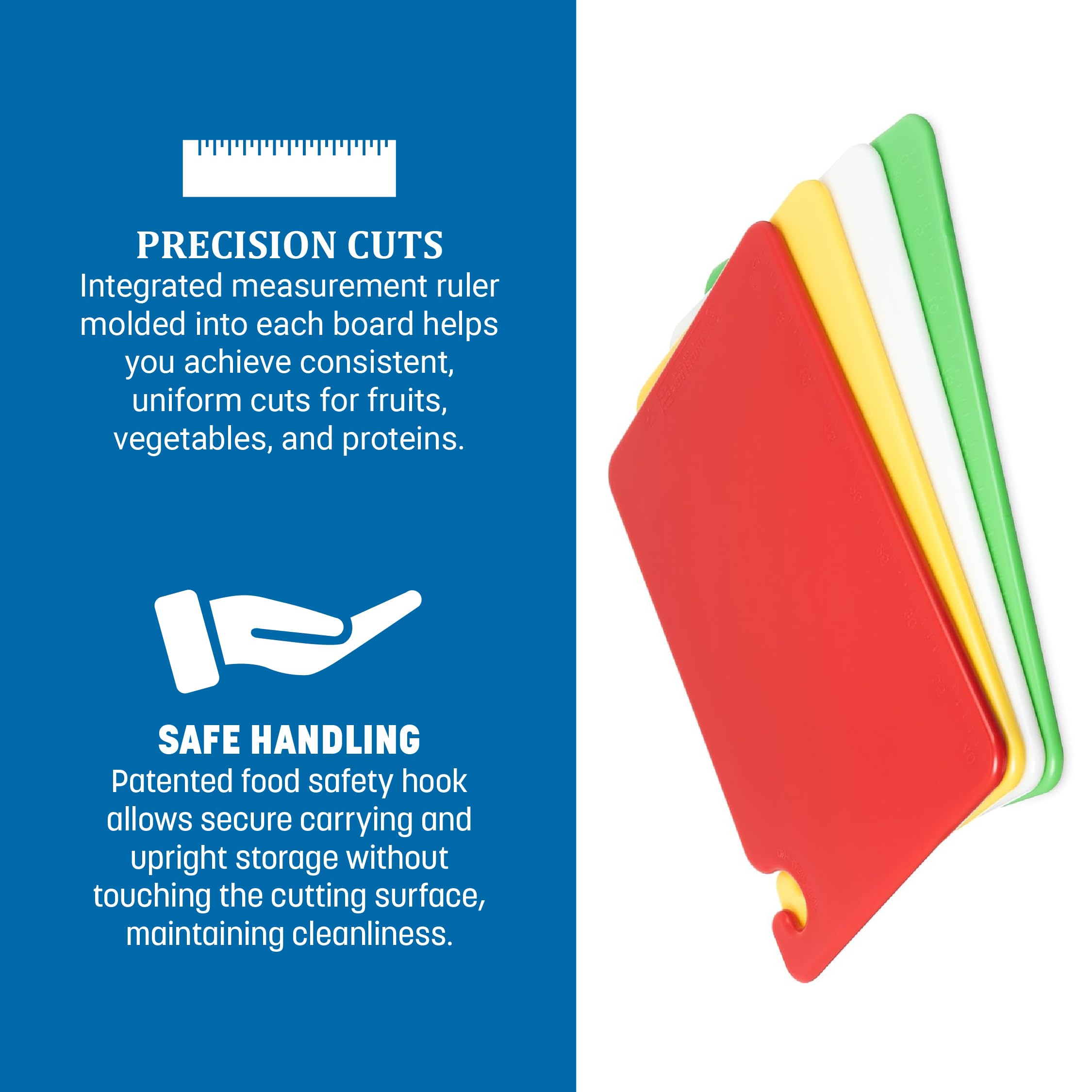 San Jamar cb1218qs cut-n-carry 4-board sistema, con color-coded Smart Gráfico, 305 x 457 mm W x 13 mm D