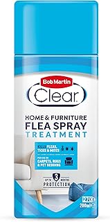 Bob Martin Clear Flea Spray Treatment for the Home - Kills Fleas, Ticks and Dust Mites, Fast and Effective (200ml)