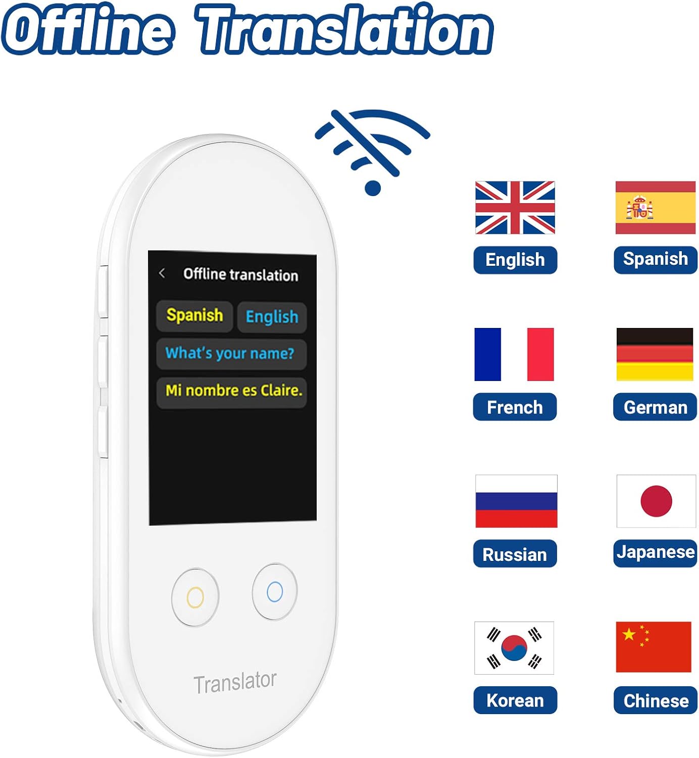 ANFIER Translator Translation Touchscreen Translation 108 Photo