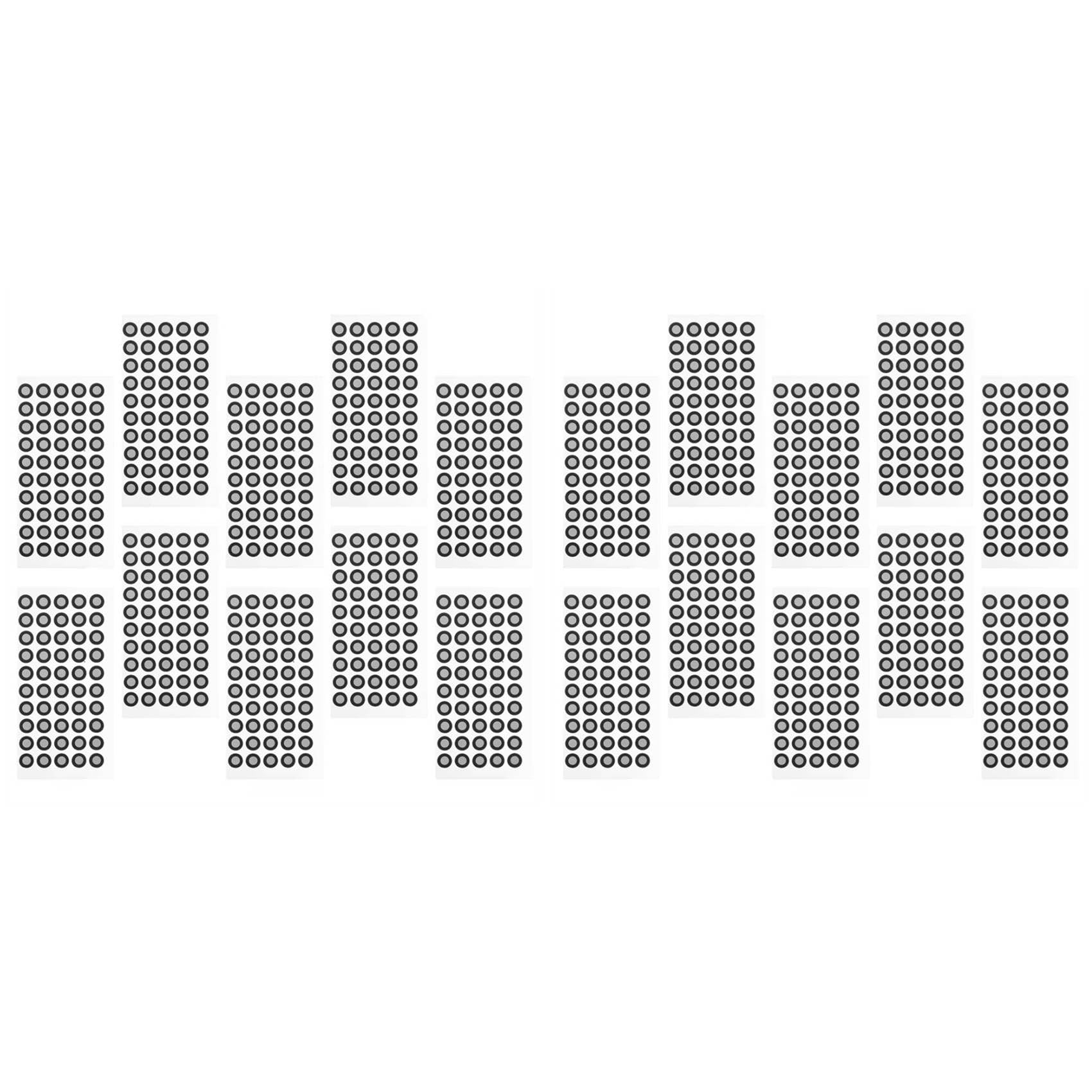 Jnchdghwa As Shown 20 Sheets Scanner Reflective Film 6Mm 3D Scanning Marker Marking Points Dots Reflection Markers The Pet Marker Dots