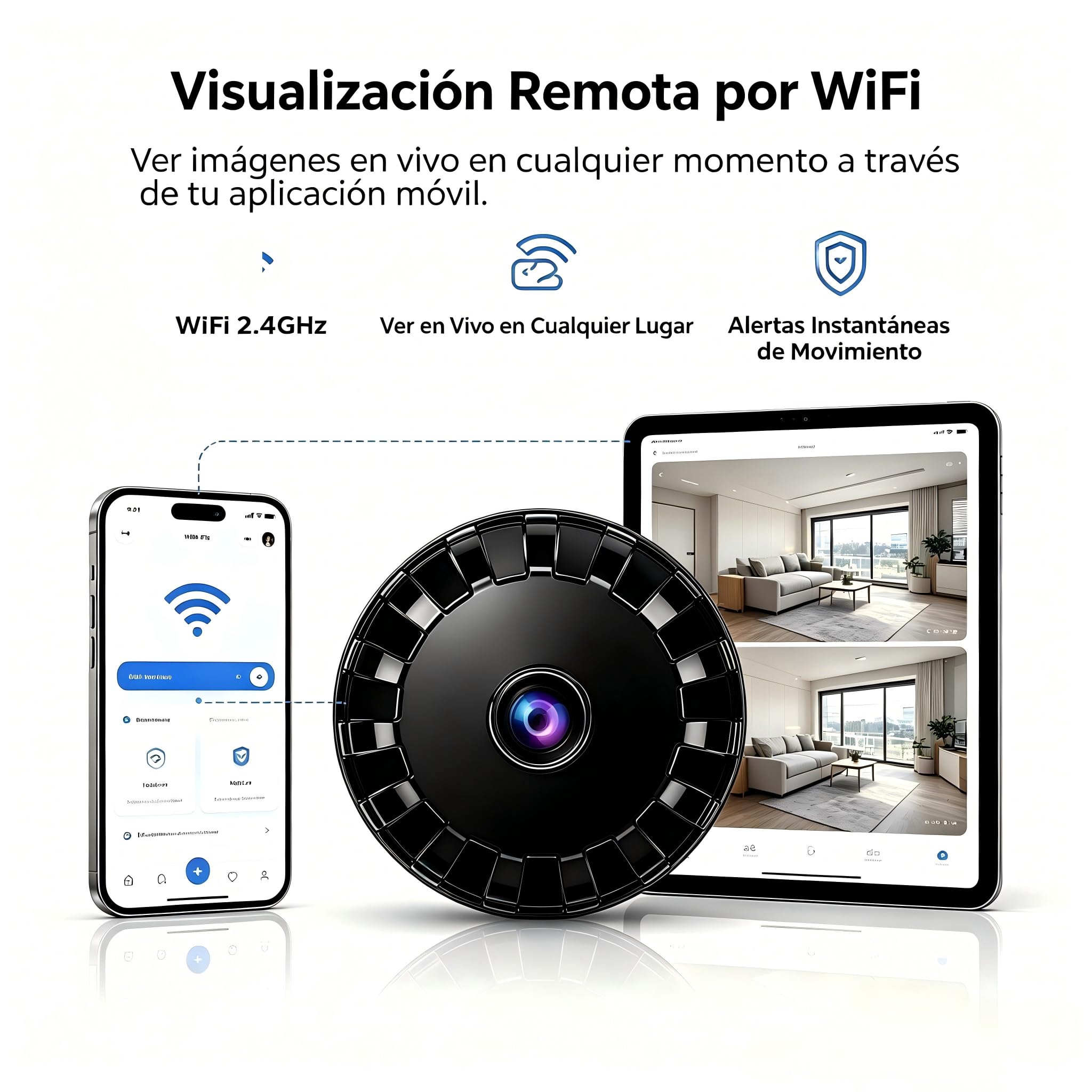 8 PCS Mini Cámara de Seguridad WiFi HD 1080P, Cámara Oculta Mejorada 2026 con Visión Nocturna, Cámara Espía Pequeña para Interior y Exterior, Ideal para Bebés, Mascotas y Vigilancia Doméstica L/X3