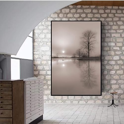 Miniatura 4 de BIVVI Modern Natural Landscape Withered Tree Posters And Prints Canvas Painting Picture For Nordic Home Decor 50x70cm Frameless