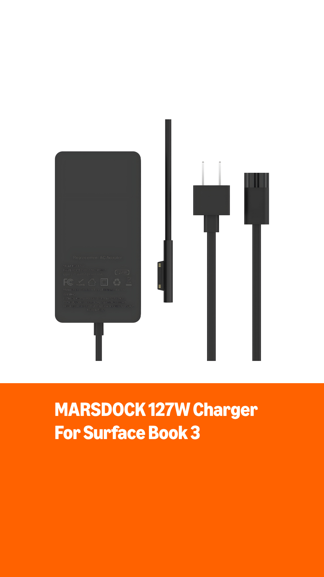 Amazon.com: 127W Charger for Microsoft Surface Book 3, Compatible