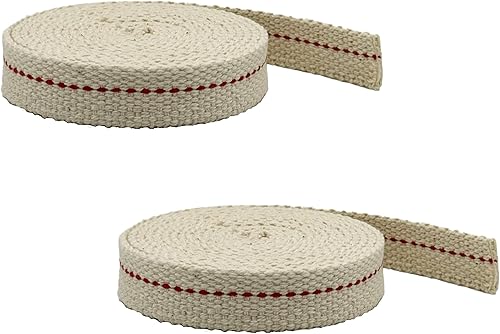 Light of Mine - Mecha plana 100% algodón, 58 pulgadas, 6 pies, paquete de 2, para aceite de parafina, faroles a base de queroseno y lámparas de