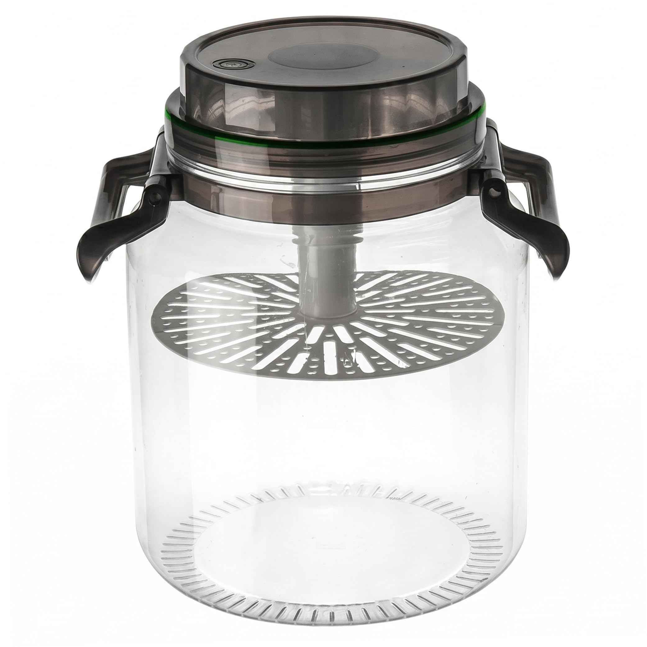 Bemonew Kimchi Containers, 5l Plastic Sauerkraut Jar with Airtight Seal & Press Food-Grade Pickling Jar for Fermentation