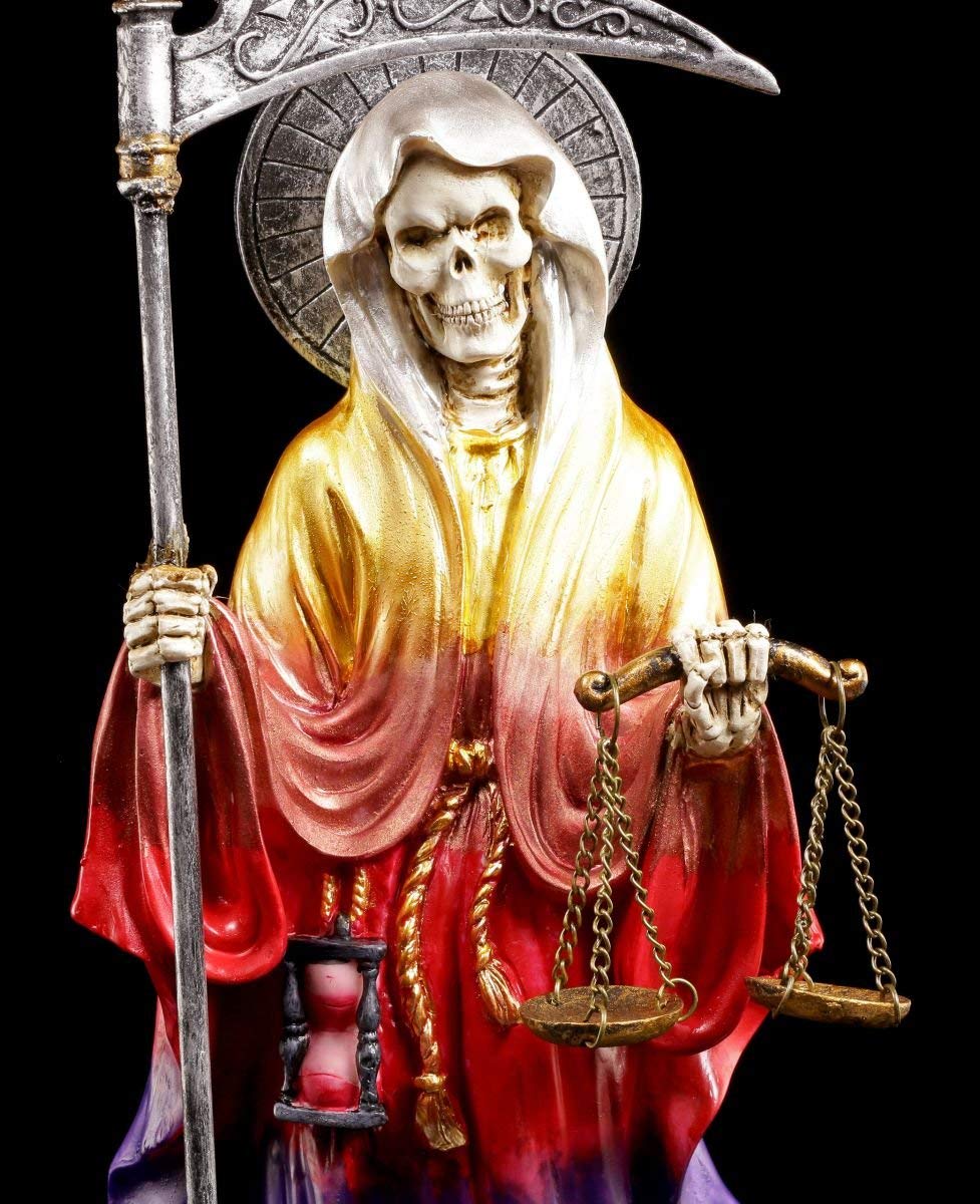 Santa Muerte Figura Colores del Arco Iris - la Santisima Muerte - Reaper Segador