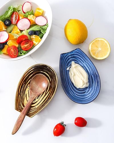 Vista 104 de Soporte para cuchara Hasense para encimera, soporte de cuchara para protección de mostrador, soporte de utensilios de cerámica para cucharón, Verde