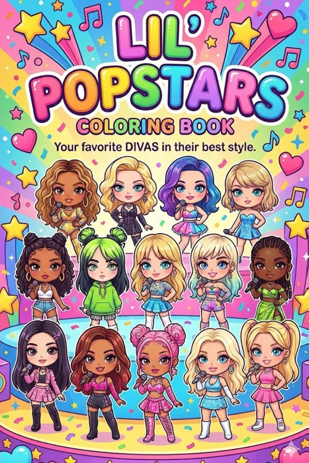 Lil' Popstars Coloring Book