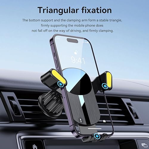 Miniatura 8 de Soporte de teléfono para automóvil, soporte de teléfono para parabrisas de automóvil, ventilación de aire, universal, manos libres, soporte para