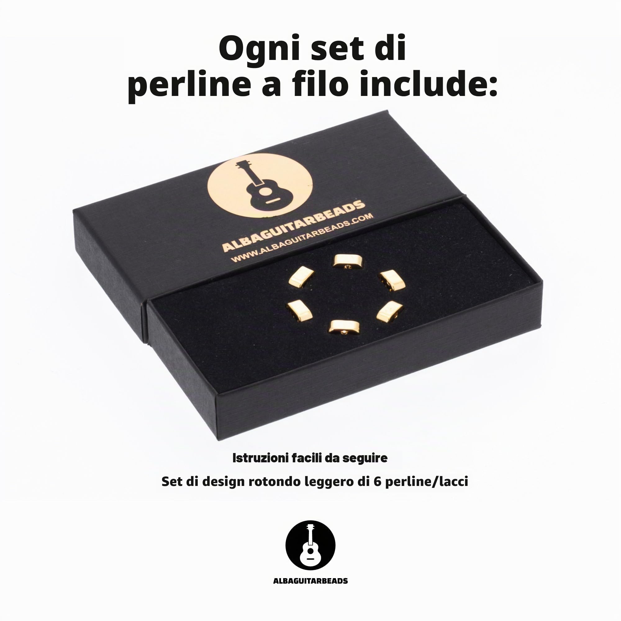 in Metallo Dorato per Chitarra, Ukulele, Mandolino per Corde di Nylon per Chitarra Acustica/Elettrica