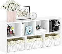 Vista 414 de Furinno - Estantería de cubos de 5 niveles serie Luder para libros y almacenamiento, color negro