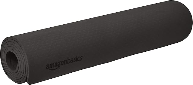 Amazon Basics TPE Yoga Mat, 1/4"