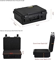 Vista 4 de MEIJIA Premium Waterproof Hard Compact Camera Case with customizable fit foam,Full Protection with Light&Convenient