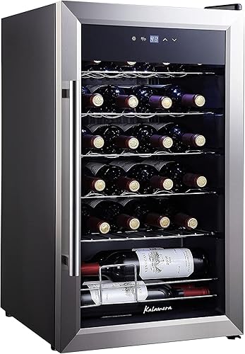 Miniatura 10 de Refrigerador de vino y bebidas de 24 pulgadas, refrigerador de vino de doble zona con capacidad para 20 botellas y 78 latas, control táctil digital